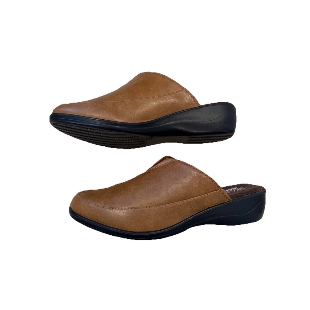 New Women's Aerocushion Memory Foam Anna Brown Tan Slip On Mule Shoes Size 8.5M - Picture 4 of 6